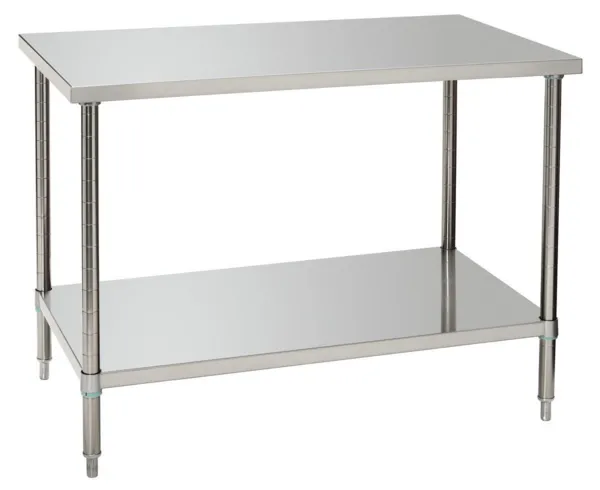 Table de Travail Inox avec Etagère Basse - P 700 mm - L 1200 mm