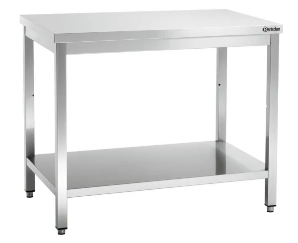 Table de Travail Inox avec Etagère Basse - P 700 mm - L 1000 mm