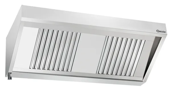 Hotte Murale avec Moteur et Eclairage - L 1500 x P 700 mm
