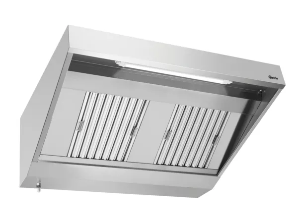 Hotte Murale avec Moteur et Eclairage - L 1400 x P 900 mm