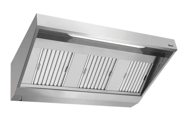 Hotte Murale avec Moteur et Eclairage - L 1700 x P 900 mm