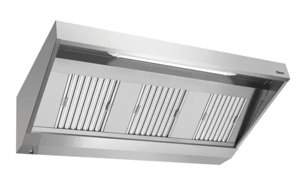 Hotte Murale avec Moteur et Eclairage - L 1800 x P 900 mm