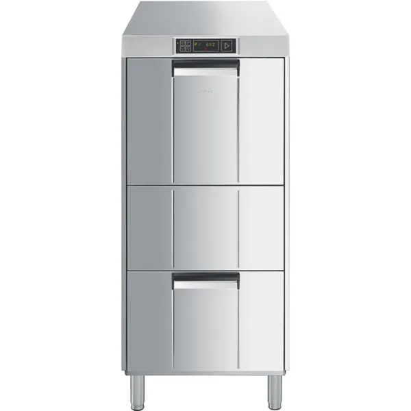 Lave-Vaisselle Easyline Réhaussé avec Pompe de Vidange, Surpresseur - Doseur de Liquides - 50 x 50 cm