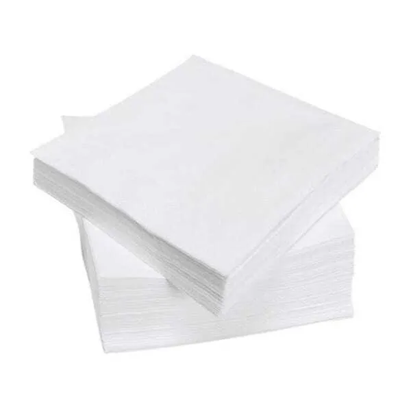 Serviettes Papier Blanches - 30 x 30 cm - Lot de 2400