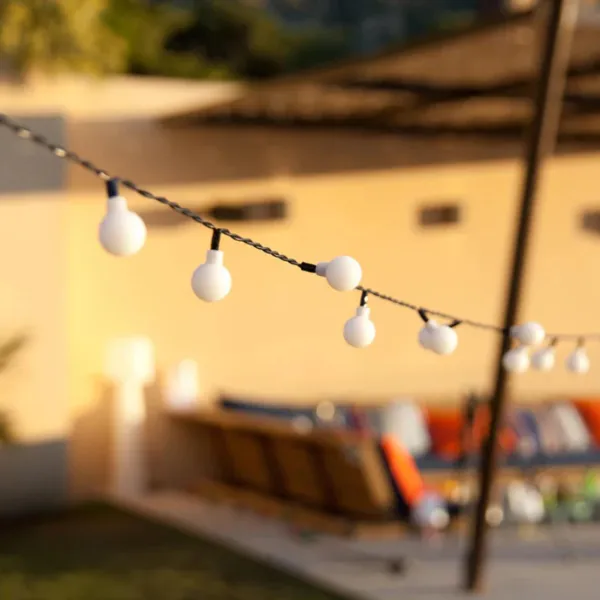 Guirlande Lumineuse Solaire à Ampoules Rondes 6.9 m - Billy