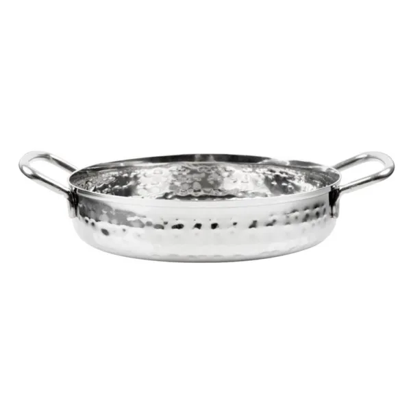 Plat en Inox Martelé Table Presentation 125mm