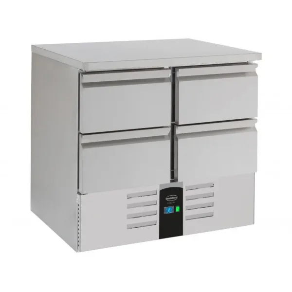 Table Réfrigérée Positive à 4 Tiroirs - 257 L