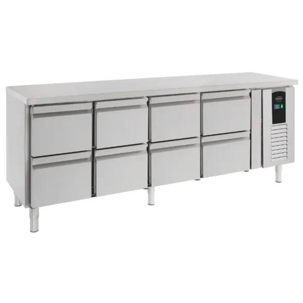 Table Réfrigérée Positive à 8 Tiroirs Energy Line - 393 L