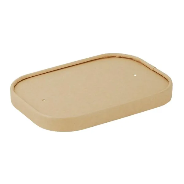 Couvercles Papier pour Barquettes Rectangulaires - Lot de 300
