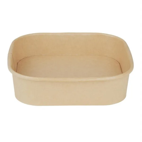 Barquettes Carrées Recyclable 1000 ml - Lot de 300