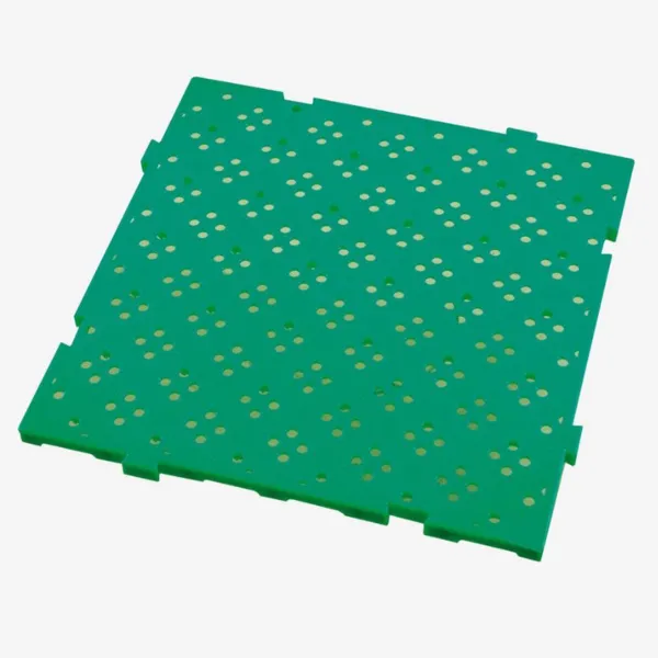 Caillebotis HACCP - 50 x 50 cm - Epaisseur 22 mm - Vert