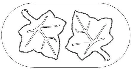 Découpoir 2 Feuilles de Vigne Exoglass