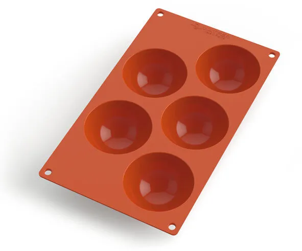 Moule à Demi-Sphères Silicone - 5 Empreintes - ⌀ 80 mm