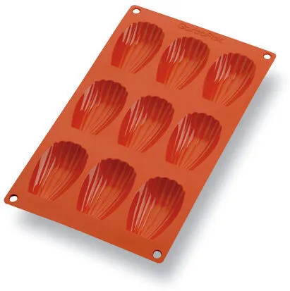 Moule à Madeleine Silicone - 9 Empreintes - L 68 mm