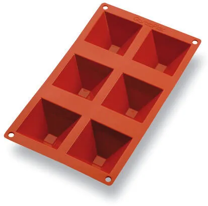 Moule à Pyramide Silicone - 6 Empreintes - 70 x 70 mm