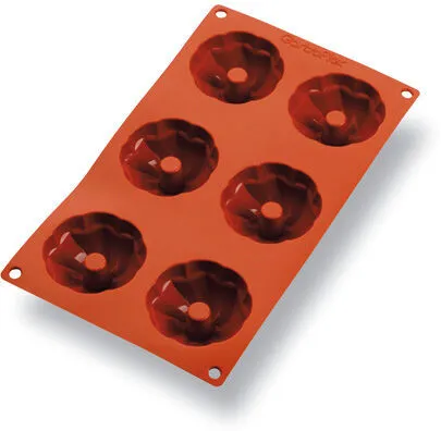 Moule à Mini-Kouglof Silicone - 6 Empreintes - ⌀ 72 mm