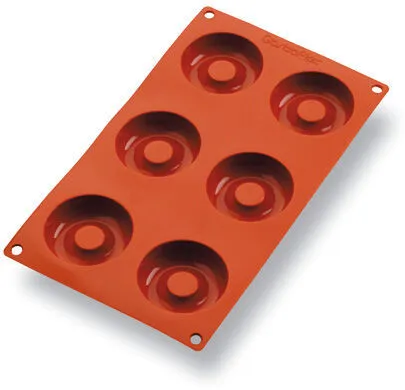 Moule à Savarin Silicone - 6 Empreintes - ⌀ 65 mm