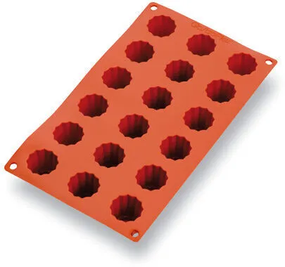 Moule à Mini-Cannelés Silicone - 18 Empreintes - ⌀ 35 mm