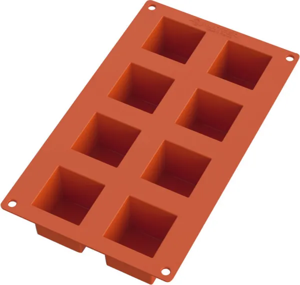 Moule à Cubes Silicone - 8 Empreintes - 50 x 50 mm