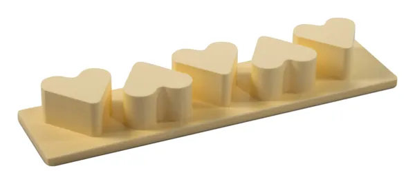 Démouleur à Gâteaux Coeurs - 5 Empreintes - 73 x 68 mm