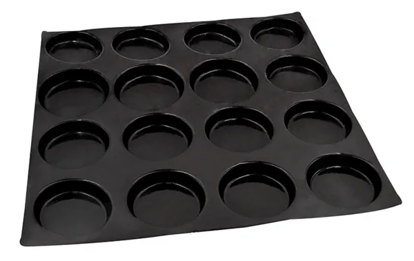 Moule à Brioches Rondes Lisses - 24 Empreintes - ⌀ 80 mm