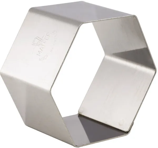 Nonnette Hexagonne - 67 x 67 mm - Lot de 4