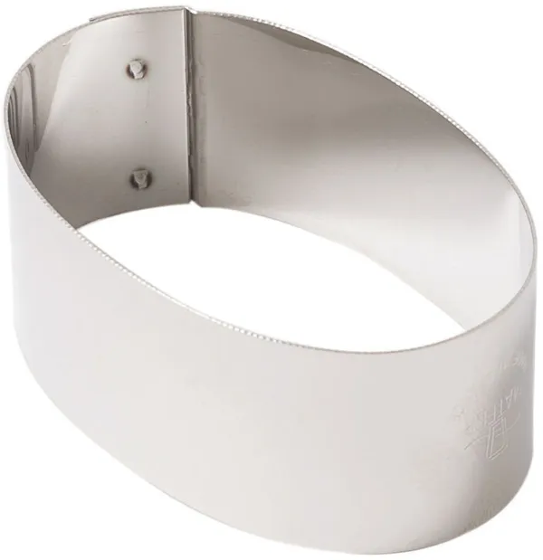 Nonnette Ovale Arrondie - 75 x 45 mm - Lot de 4