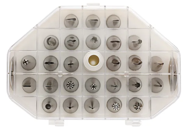 Boîte 26 Douilles Inox Décors Fins