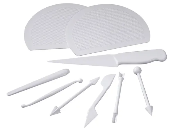 Ensemble 9 Outils pour Pâte d'Amande - Spécial Ecole