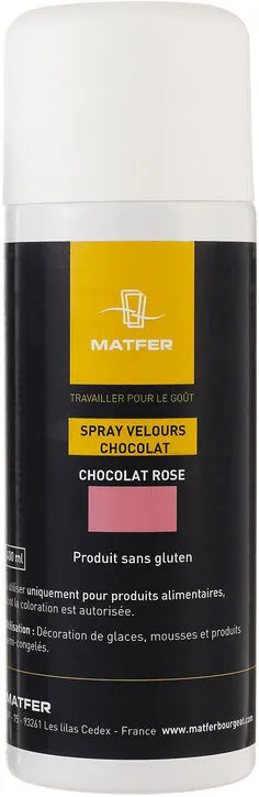 Spray Colorant Velours Chocolat - Rose - 400 ml