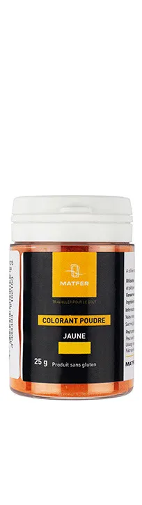 Colorant Poudre Aqua-Soluble - Jaune - 25 g