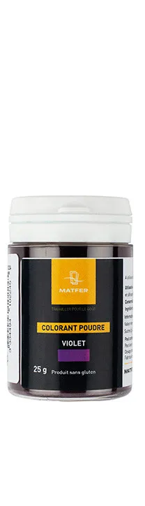 Colorant Poudre Aqua-Soluble - Violet - 25 g