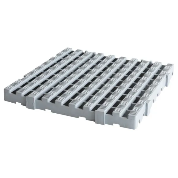 Caillebotis HACCP - 50 x 50 cm - Epaisseur 50 mm - Gris