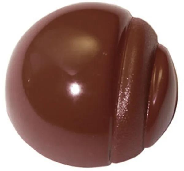 Plaque Demi-Sphère Striée en Chocolat - 28 Empreintes - ⌀ 32 mm