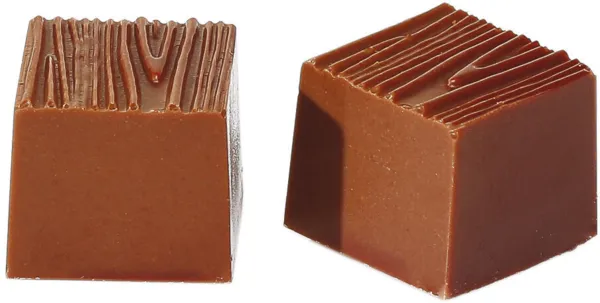 Plaque Carré Bois en Chocolat - 32 Empreintes