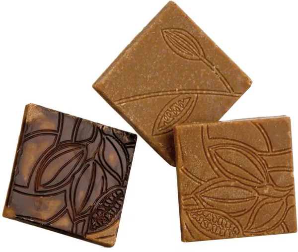 Plaque Napolitain Texture de Cacao en Chocolat - 18 Empreintes