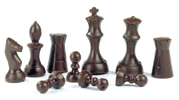 Plaque Pions pour Jeu d'Echec en Chocolat - 16 Empreintes