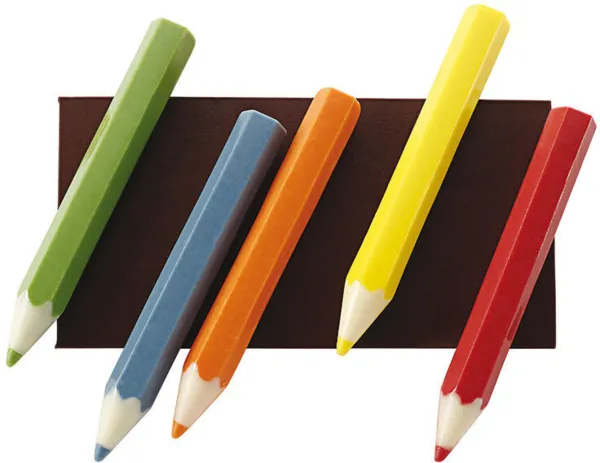Plaque Demi-Crayon en Chocolat - 10 Empreintes