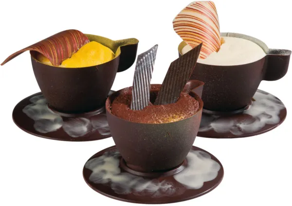 Plaque Tasse Expresso Sans Soucoupe en Chocolat - 7 Empreintes