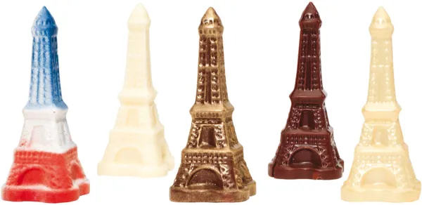 Plaque Tour Eiffel en Chocolat - 14 Empreintes