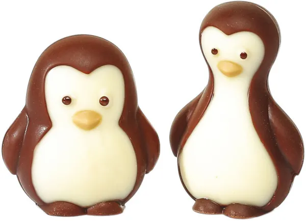 Plaque Pingouin en Chocolat - 4 Empreintes