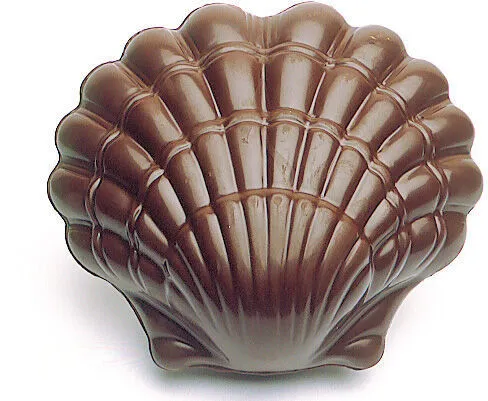Plaque Demi-Coquille Saint-Jacques en Chocolat - 2 Empreintes