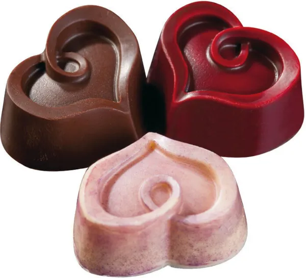 Plaque Coeur en Chocolat - 30 Empreintes