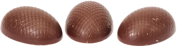 Plaque Demi-Oeuf Strié en Chocolat - 45 Empreintes