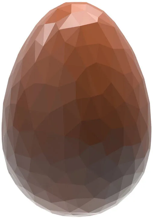 Plaque Demi-Oeuf Cristal en Chocolat - 24 Empreintes
