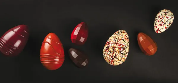Plaque Oeuf Diamant en Chocolat - 4 Empreintes