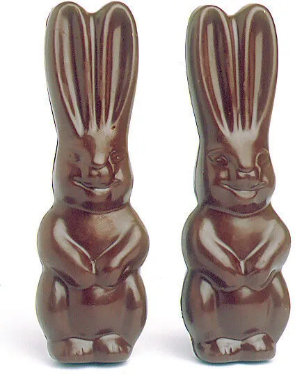 Plaque Lapin en Chocolat - 2 Empreintes