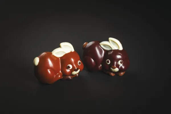 Plaque Petit Lapin en Chocolat - 2 Empreintes