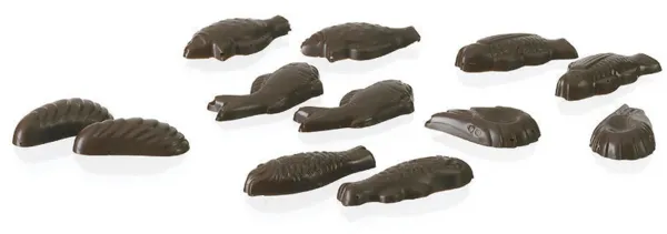 Plaque Friture Poissons en Chocolat - 30 Empreintes