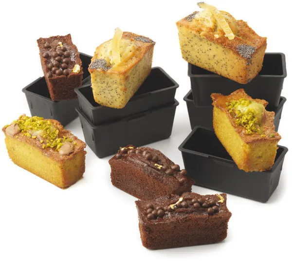Moule à Cake Rectangulaire - 90 x 40 mm - Lot de 6